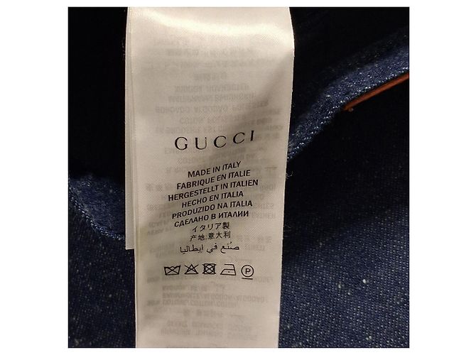 Vaqueros acampanados Gucci Rabbit Patch en denim azul claro - vista 5