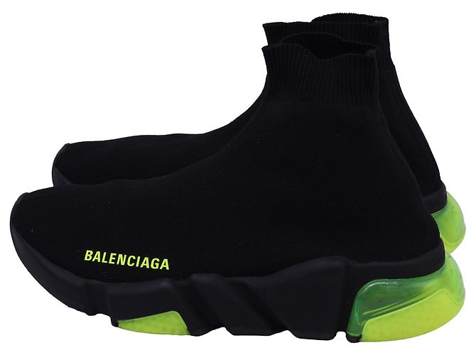 Baskets Balenciaga Speed Clear Sole en polyester noir - vue 4