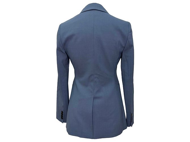 Theory Single-Breasted Blazer in Navy Blue Wool - view 3