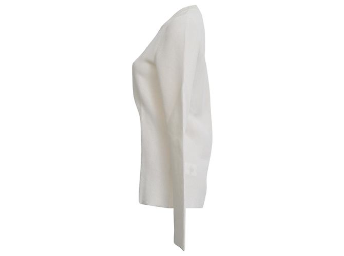 Pull Victoria Beckham en viscose blanc - vue 2