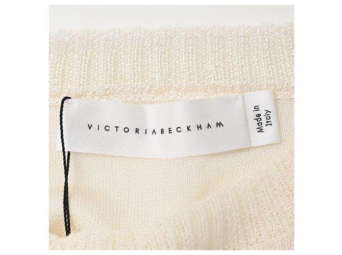 Pull Victoria Beckham en viscose blanc - vue 4