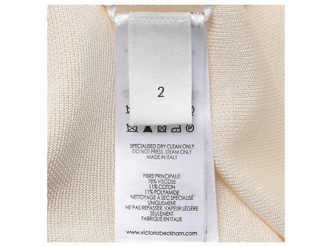 Pull Victoria Beckham en viscose blanc - vue 5