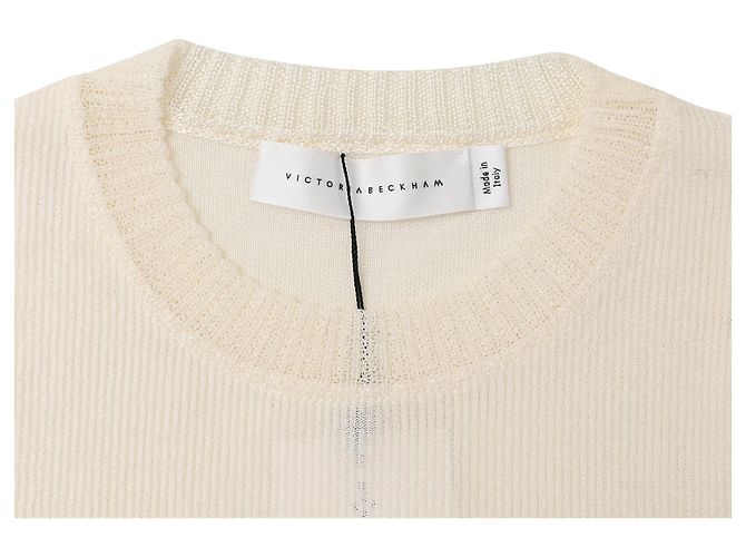 Pull Victoria Beckham en viscose blanc - vue 8