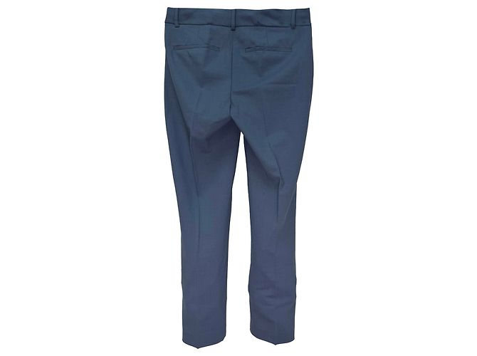 Pantalones Theory en lana azul marino - vista 2