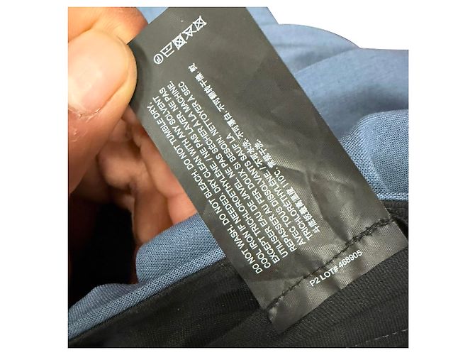 Pantalones Theory en lana azul marino - vista 5
