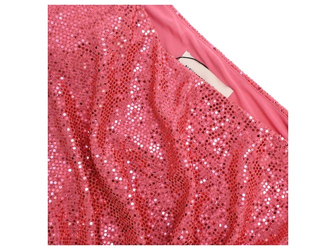 Mini abito monospalla con paillettes Alexandre Vauthier in poliammide rosa - vista 7