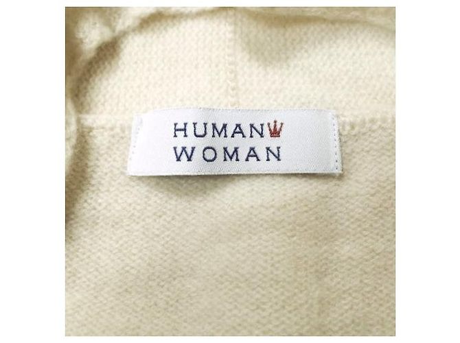 Autre Marque Cárdigan de lana para mujer HUMAN WOMAN Beige - vista 4