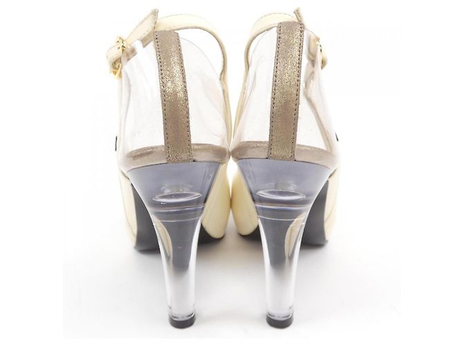 Timeless Chanel Sandalen Beige - Ansicht 5