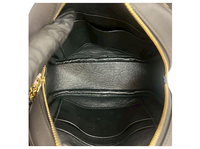 Mini borsa a tracolla in pelle Yves Saint Laurent Marrone - vista 10