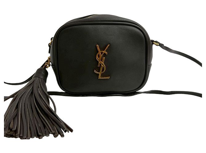 Mini borsa a tracolla in pelle Yves Saint Laurent Marrone - vista 2