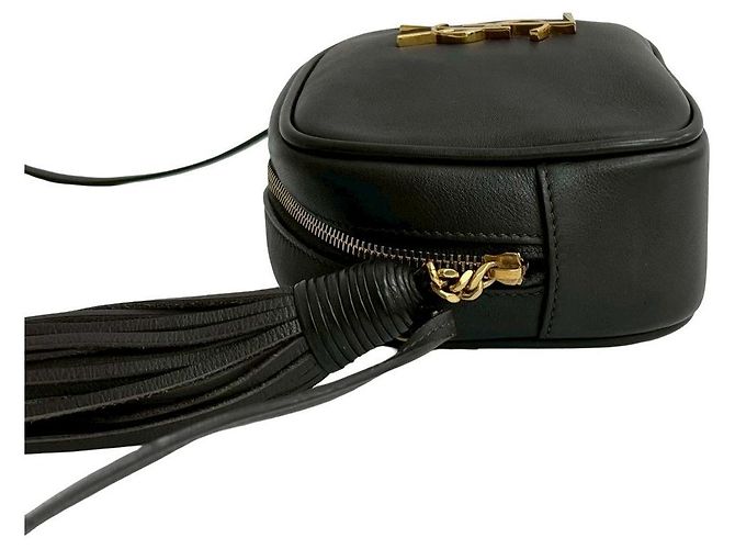 Mini borsa a tracolla in pelle Yves Saint Laurent Marrone - vista 6