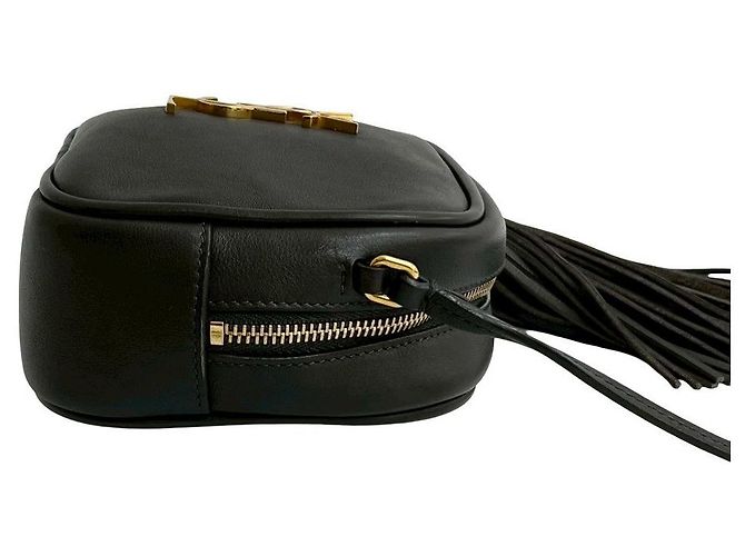 Mini borsa a tracolla in pelle Yves Saint Laurent Marrone - vista 7