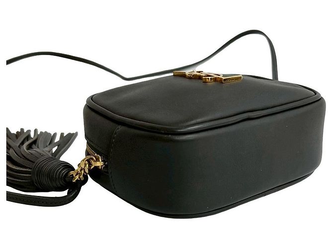 Mini borsa a tracolla in pelle Yves Saint Laurent Marrone - vista 8