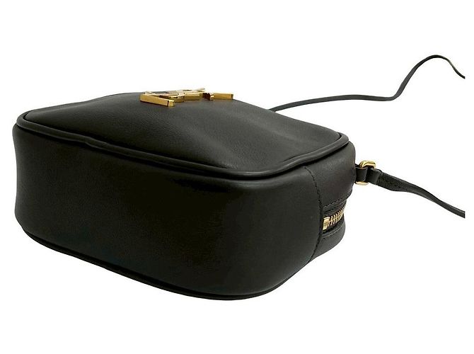 Mini borsa a tracolla in pelle Yves Saint Laurent Marrone - vista 9