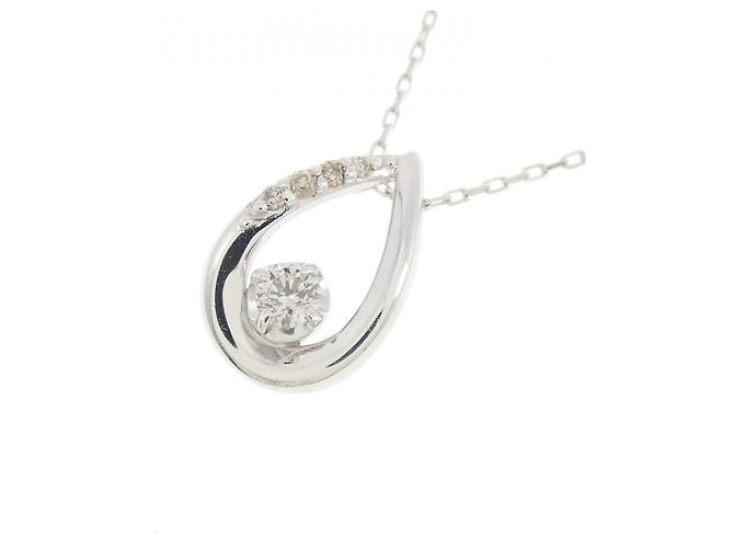 Autre Marque Collana in oro bianco 10K e diamanti Argento - vista 3