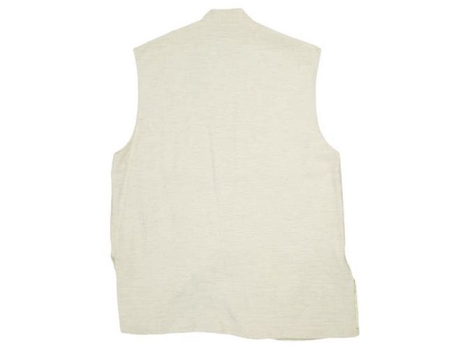 Autre Marque GILET CLANE LINEN STAND BOX VEST Gilet in lino Beige - vista 2