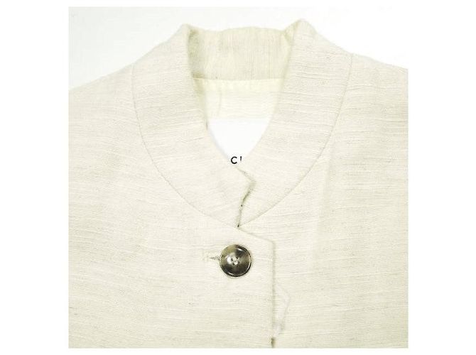 Autre Marque GILET CLANE LINEN STAND BOX VEST Gilet in lino Beige - vista 5
