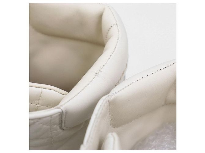 Christian Dior Cannage Lederstiefel Beige Roh - Ansicht 13
