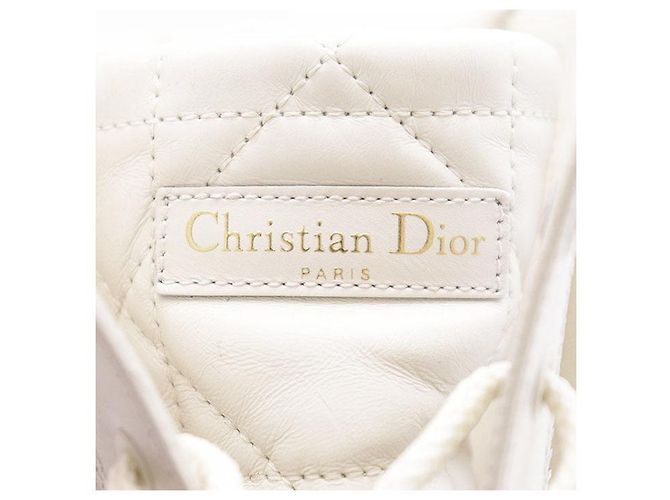 Christian Dior Cannage Lederstiefel Beige Roh - Ansicht 2