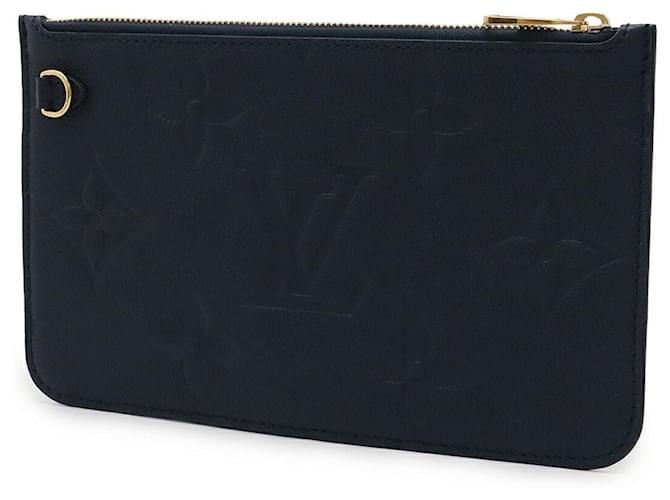 Pochette Louis Vuitton Neverfull Monogram Empreinte Blu Blu navy - vista 2