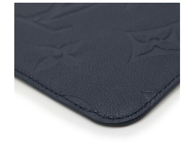 Pochette Louis Vuitton Neverfull Monogram Empreinte Blu Blu navy - vista 3