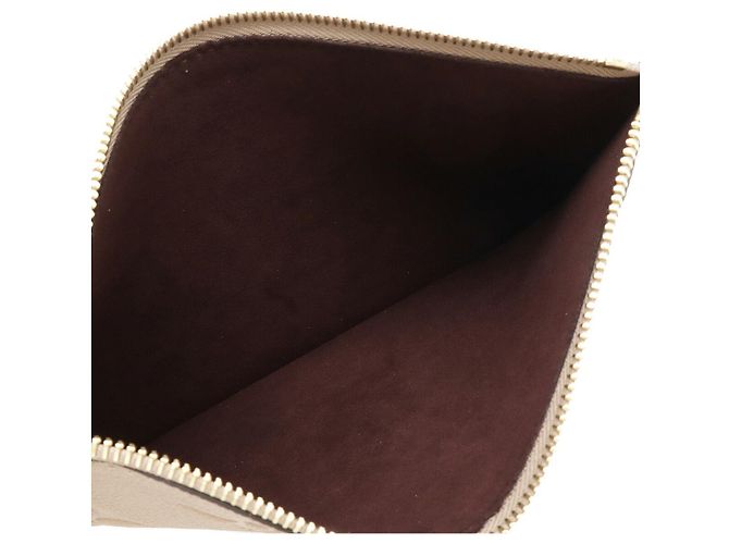 Pochette Louis Vuitton Neverfull Monogram Empreinte Beige - vista 5