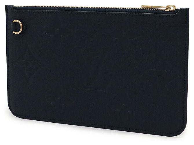 Pochette Louis Vuitton Neverfull Monogram Empreinte Blu - vista 2
