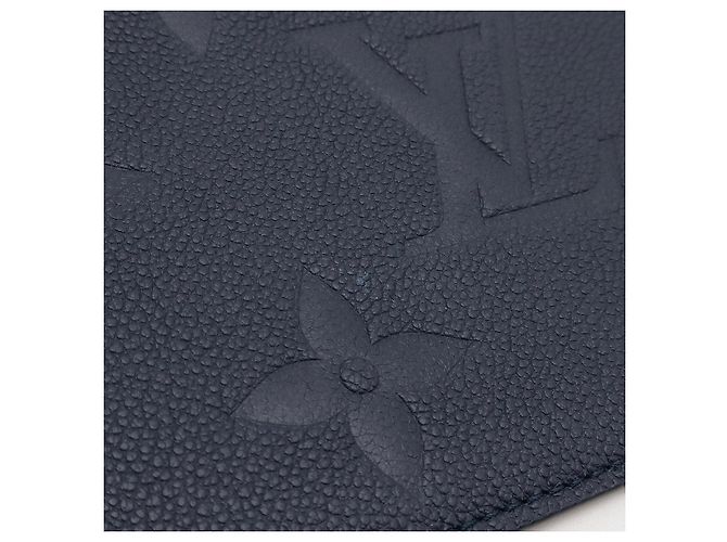 Pochette Louis Vuitton Neverfull Monogram Empreinte Blu - vista 4
