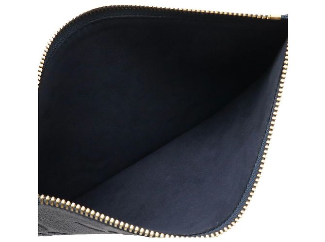 Pochette Louis Vuitton Neverfull Monogram Empreinte Blu - vista 6