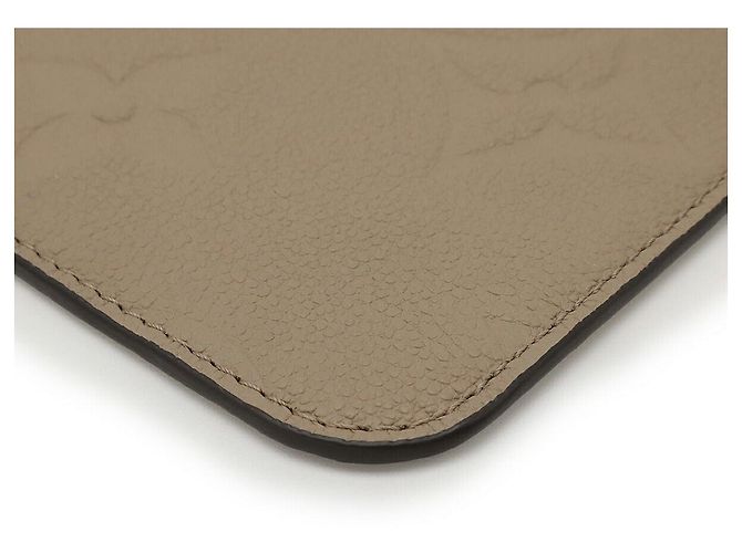 Pochette Louis Vuitton Neverfull Monogram Empreinte Beige Gris - vista 3
