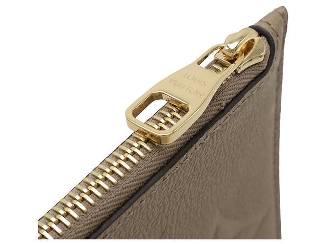 Pochette Louis Vuitton Neverfull Monogram Empreinte Beige Gris - vista 4