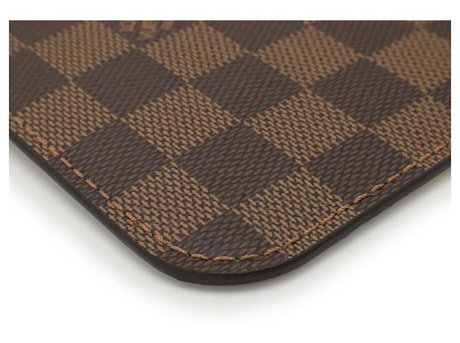 Bolso Neverfull Damier Louis Vuitton Castaño - vista 3
