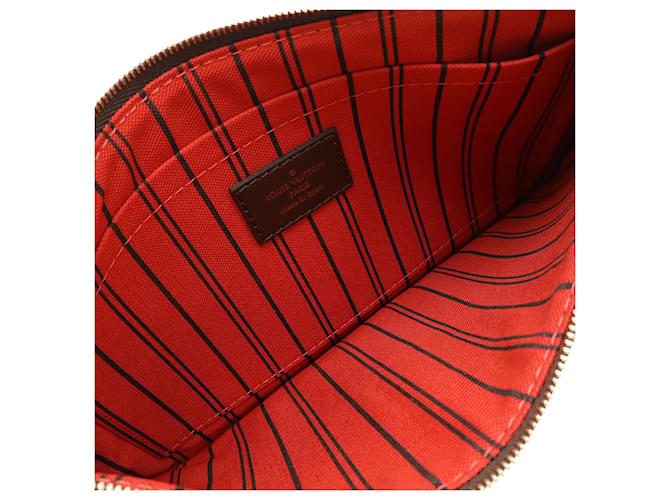 Bolso Neverfull Damier Louis Vuitton Castaño - vista 5