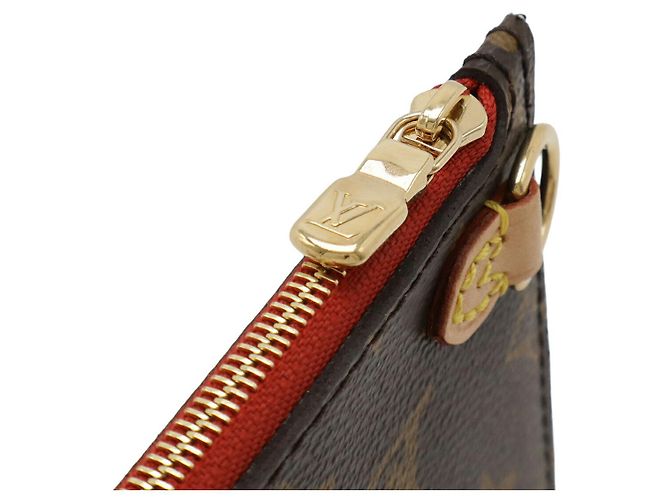 Pochette Louis Vuitton Neverfull Monogram Rosso Fuschia - vista 5