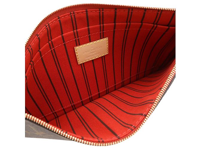Pochette Louis Vuitton Neverfull Monogram Rosso Fuschia - vista 6