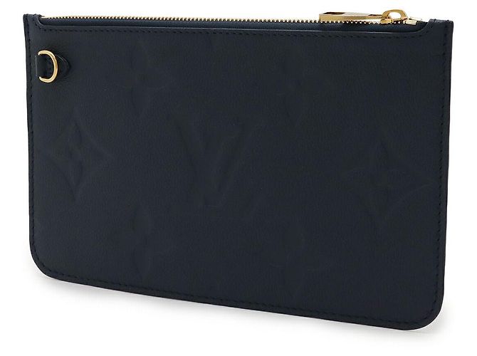 Pochette Louis Vuitton Neverfull Monogram Empreinte Blu - vista 2
