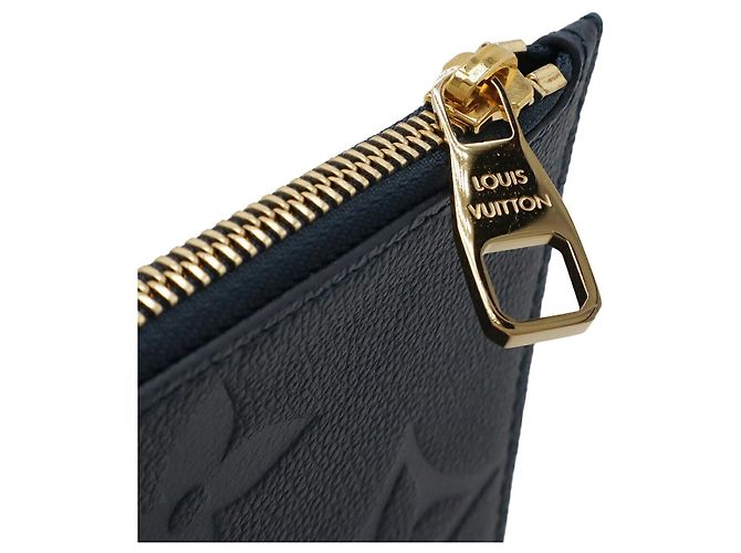 Pochette Louis Vuitton Neverfull Monogram Empreinte Blu - vista 4