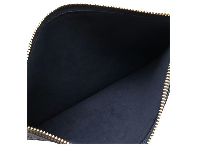 Pochette Louis Vuitton Neverfull Monogram Empreinte Blu - vista 5