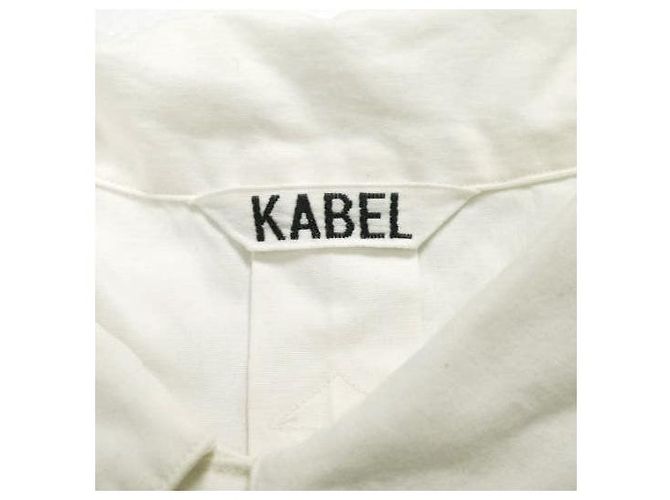 Autre Marque KABEL Pullover Long Shirt Cotton Shirt Blanco - vista 3