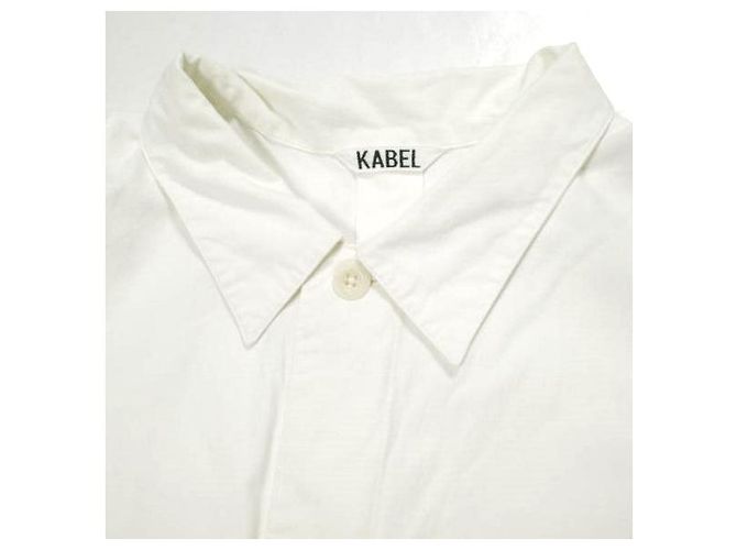 Autre Marque KABEL Pullover Long Shirt Cotton Shirt Blanco - vista 4
