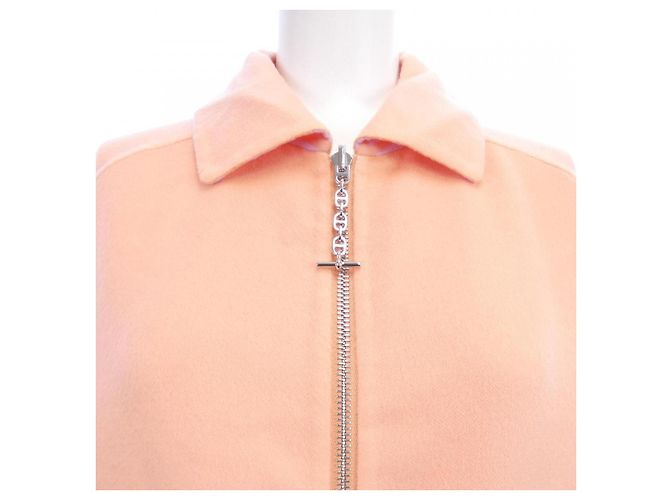 Hermès Cappotto in cashmere Hermes Rosa - vista 5