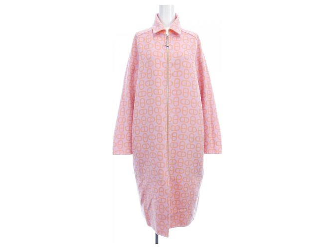 Hermès Cappotto in cashmere Hermes Rosa - vista 7