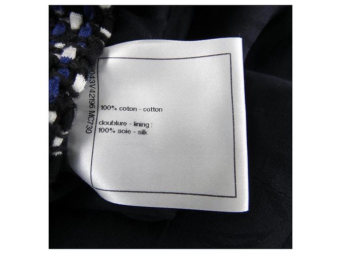 Timeless Giacca Chanel Nero Bianco Blu - vista 3