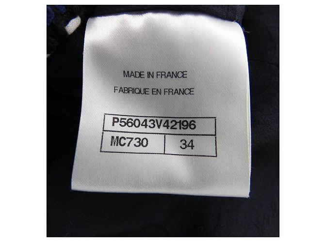 Timeless Giacca Chanel Nero Bianco Blu - vista 4