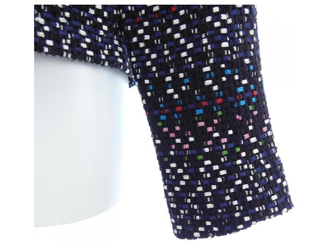 Timeless Giacca Chanel Nero Bianco Blu - vista 7