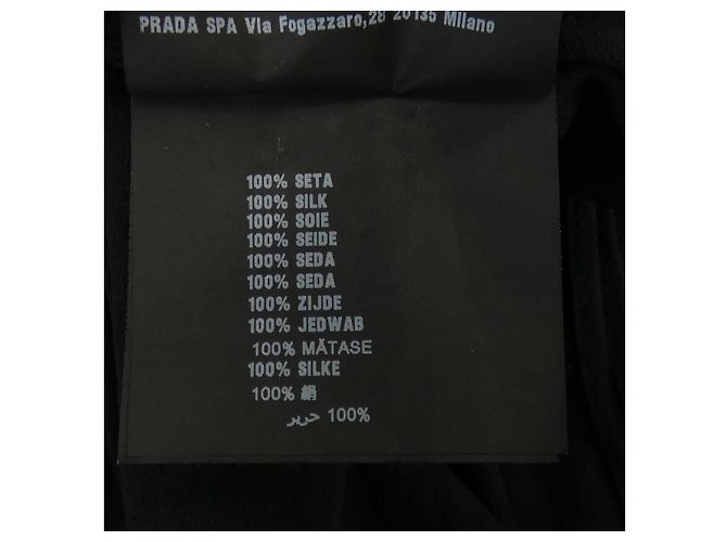 Prada Kleid 100% Seide Schwarz - Ansicht 3