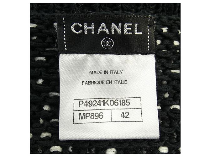 Timeless Cárdigan Chanel P49241K06185 Negro Blanco - vista 4