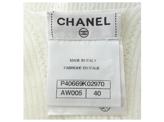Timeless Top Chanel Bianco - vista 4