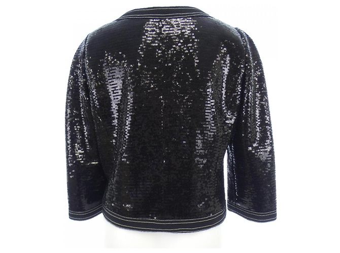 Timeless Chaqueta Chanel sin cuello Negro - vista 2