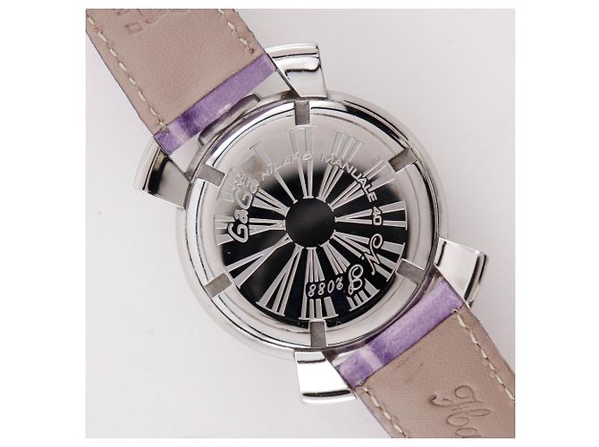 Autre Marque Gaga Milano Manuale 40 Edelstahl Uhr Silber - Ansicht 11